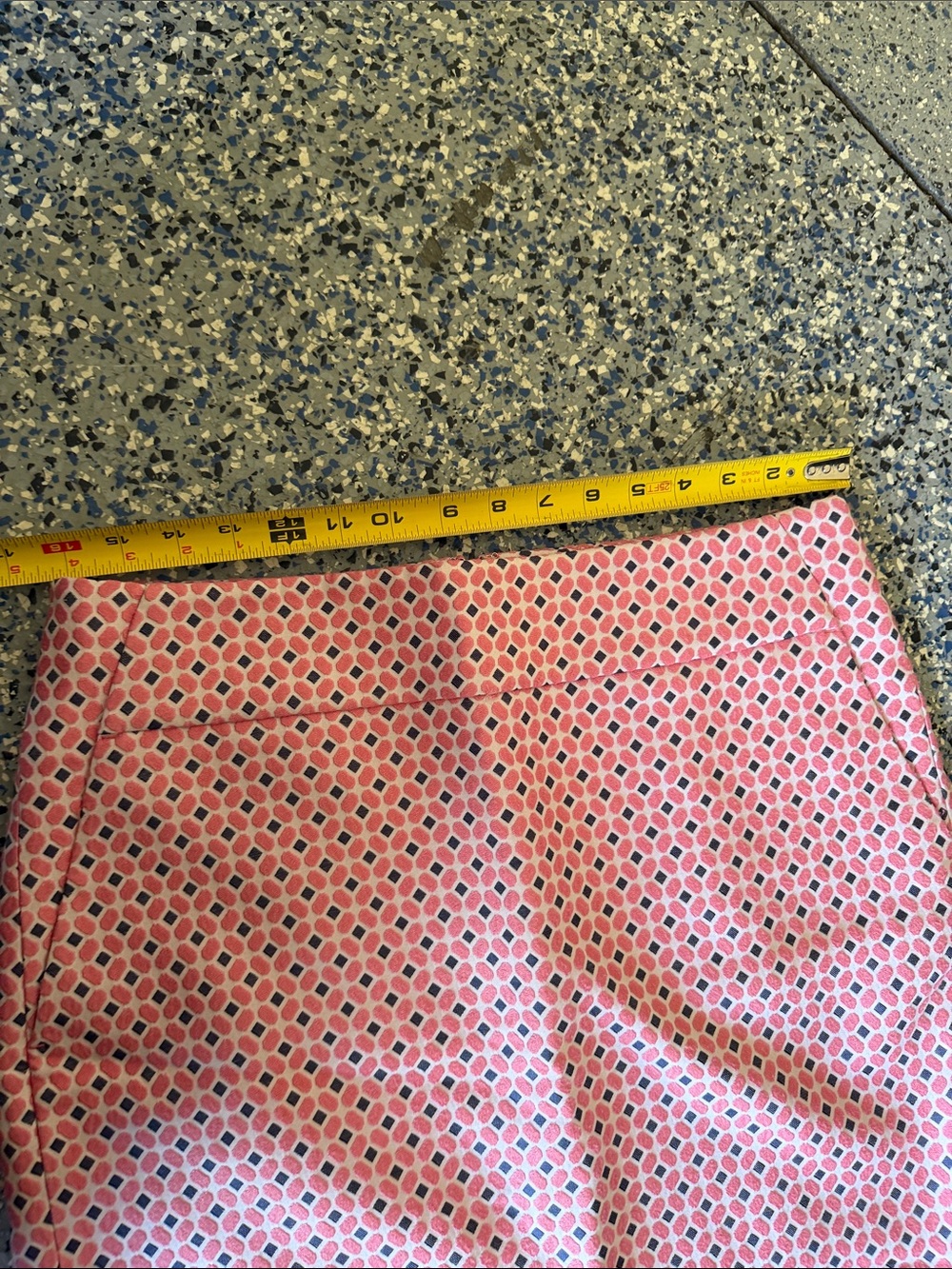 Pink Patterned Mini Skirt - Picture 3 of 4